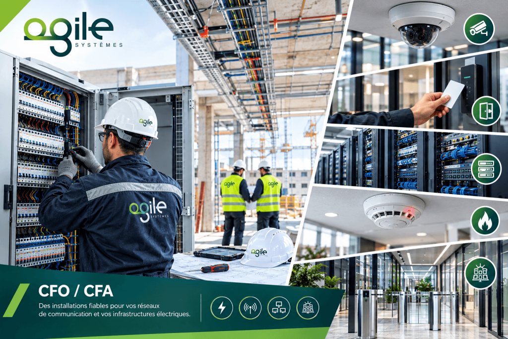 Installation CFO CFA : tableau électrique réalisé par Agile Systèmes